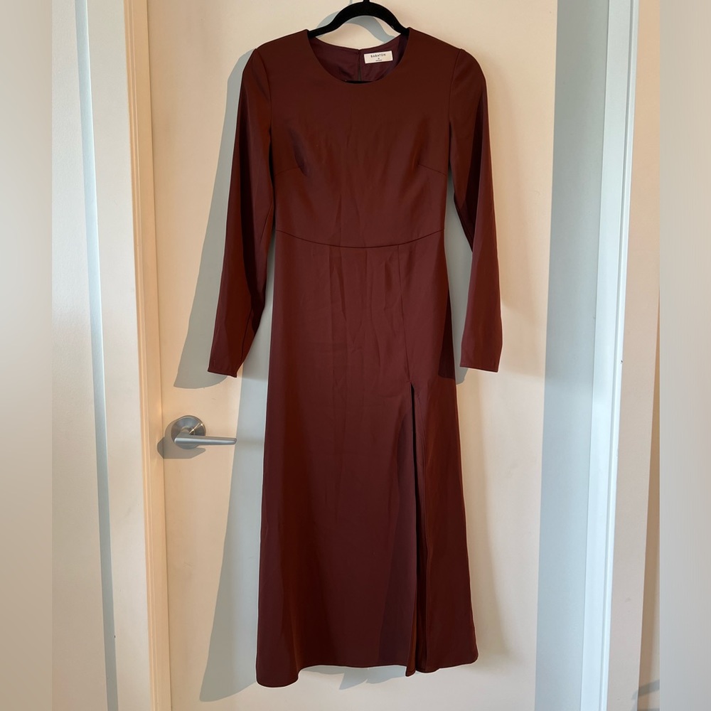 Aritzia Babaton Burgundy Hamptons Dress